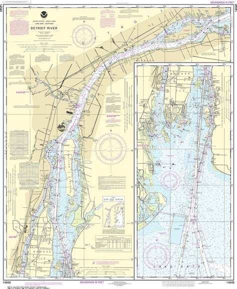 Detroit River Depth Map - Map With Cities