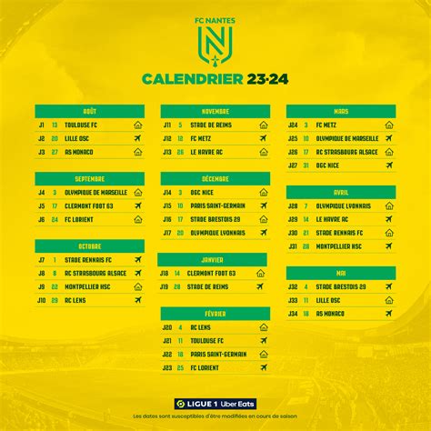 Calendrier Ligue 1 2024 Fc Nantes - Grete Kathlin