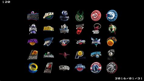 3D NBA logos and 2k16 picture introduction