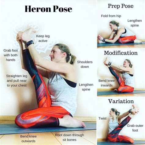 Yoga Tutorial Heron Pose, Modification & Variation // Tutorial+ photo ...