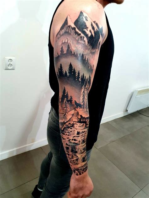 Details more than 78 waterfall sleeve tattoo latest - in.cdgdbentre