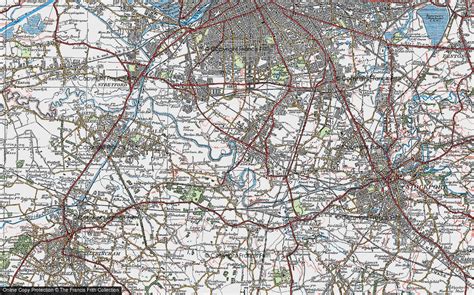 Historic Ordnance Survey Map of West Didsbury, 1923