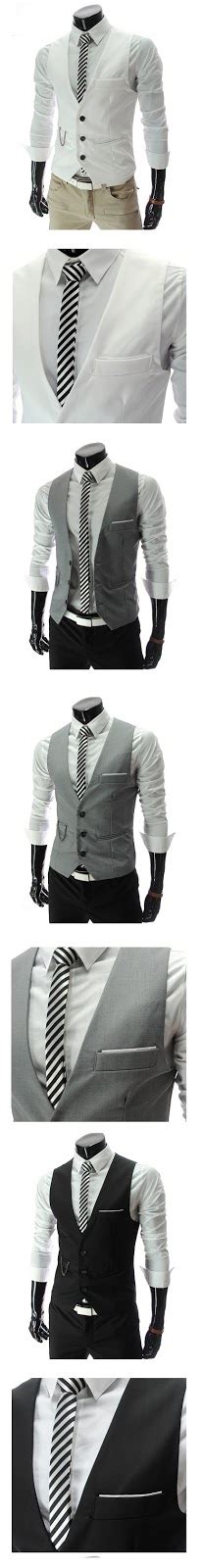 Baju vest lelaki untuk pejabat slim fit vest coat men's office dcp7754 - Dopcip