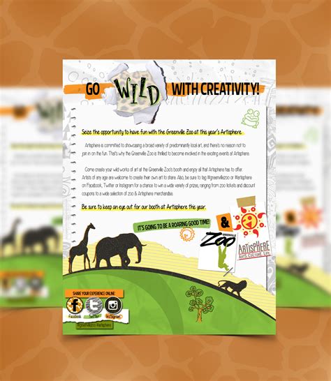 Greenville Zoo Brochure on Behance