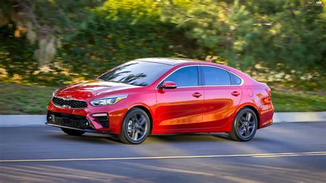 red hot, 2019, side, Kia Forte - Cars Wallpapers: 2560x1440