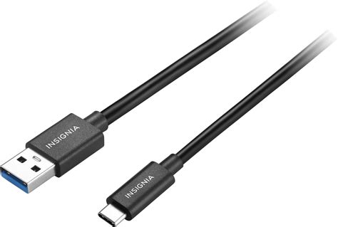 Insignia™ 3.3’ USB to USB-C 3.2 Gen 2 Superspeed+ 10Gbps Cable Black NS ...