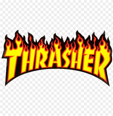 thrasher magazine flame logo png download - thrasher magazine flame ...