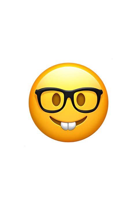 🤓 Nerd Face Emoji | Nerd, Ios emoji, Apple emojis