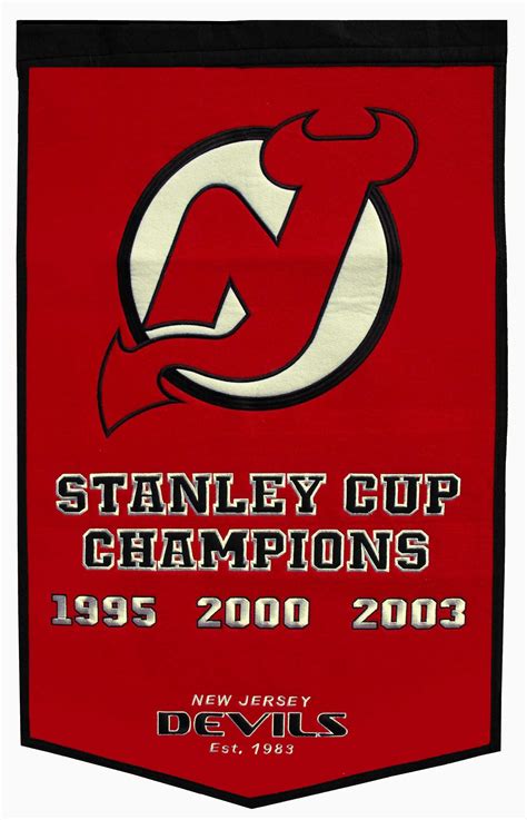 New Jersey Devils Stanley Cup Banner 24×36 – GPS Sports Gallery