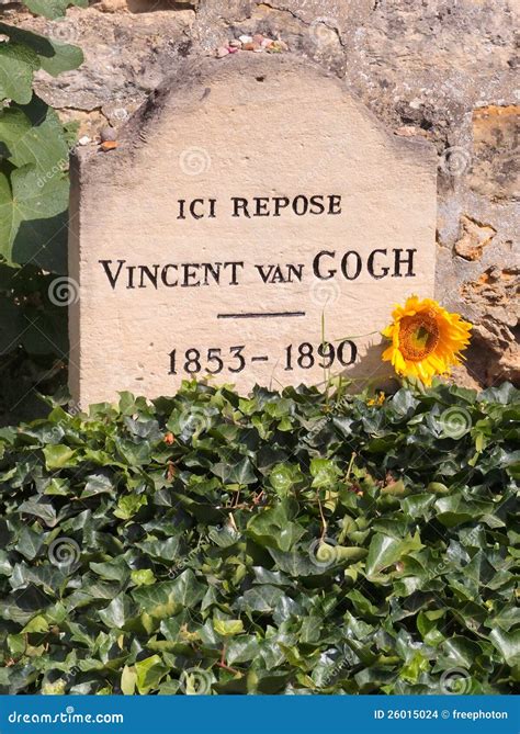 Grave of Vincent Van Gogh editorial stock image. Image of grave - 26015024