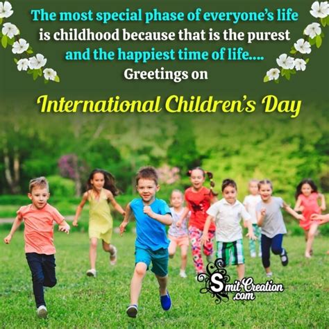 Happy International Children’s Day Quote Picture - SmitCreation.com