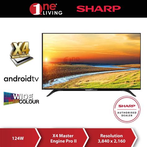 Sharp 50 Inch AQUOS 4K UHD Android TV 4TC50BK1X | Shopee Malaysia