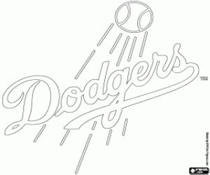Logo of Los Angeles Dodgers coloring page La Dodgers Logo, Let's Go Dodgers, Los Angeles Dodgers ...