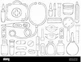 Medicine Coloring Page sketch template