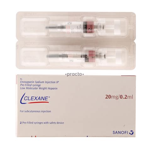 Clexane 20 MG Injection - Uses, Dosage, Side Effects, Price ...