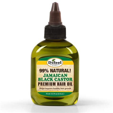 Difeel 99% Natural Premium Hair Oil - Jamaican Black Castor Oil 2.5 oz. - Walmart.com