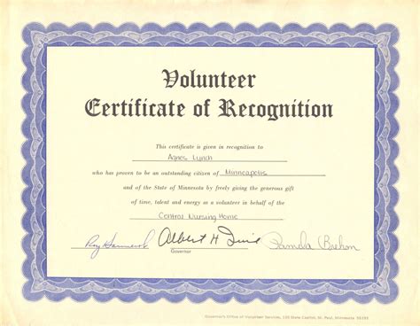 Image - Volunteer Certificate Agnes Lynch.jpg | Familypedia | Fandom powered by Wikia