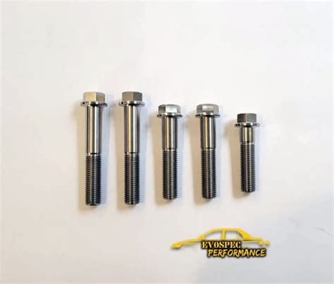 Evo 7/8/9 Titanium Bell Housing bolts – Evospec Performance