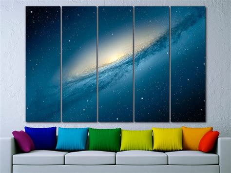 Galaxy canvas Space decor Space wall art Night sky art Galaxy | Etsy