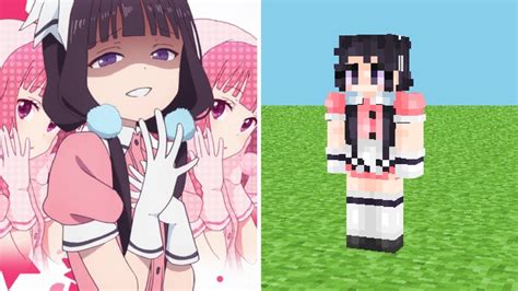 Minecraft Anime Skin #11【Maika sakuranomiya - Blend S】 - YouTube