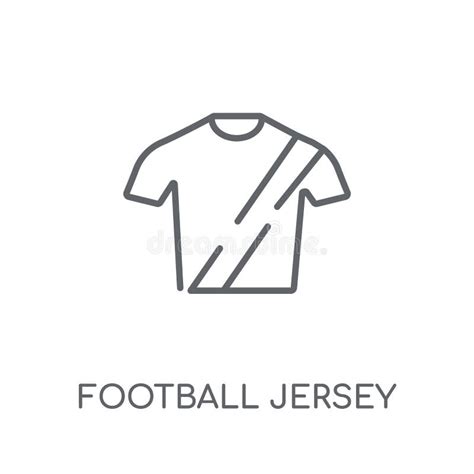 Football Jersey Linear Icon. Modern Outline Football Jersey Logo Stock ...