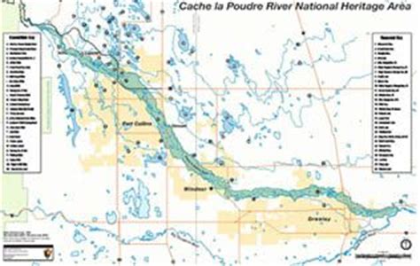 Map of The National Park Service - Cache la Poudre River Corridor National Heritage Area ...