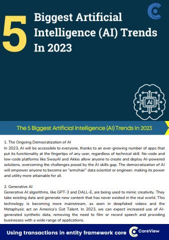 The 5 Biggest Artificial Intelligence (AI) Trends In 2023