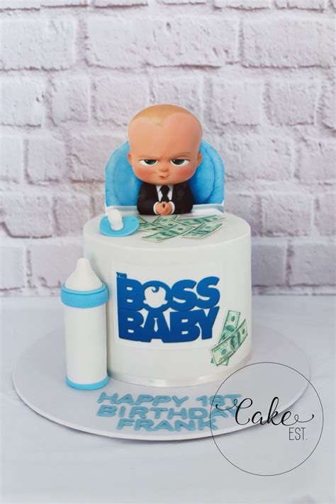 Baby Boss Cake | Boys 1st birthday cake, Baby birthday cakes, Baby boy birthday cake