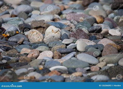 A Shingle Beach Or Beach Stone Stock Photo - Image of decreasing ...