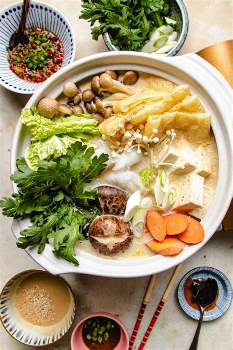 Vegan Hot Pot (creamy miso broth) | I Heart Umami®