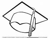 Graduation Cap Coloring Page  Home sketch template