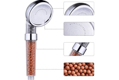 IOnic Spa Shower, Ionic Shower Head Handheld - 3way Function Filter ...