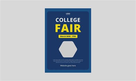 college fair flyer template design. education fair poster leaflet design template. a4 template ...