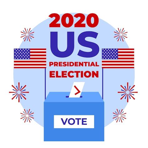 Free Vector | 2020 us presidential election ballot in box