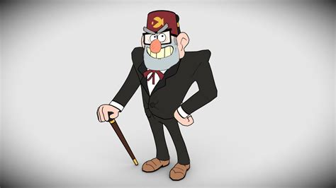 Grunkle Stan Gravity Falls - 3D model by mehanna [e6e6387] - Sketchfab