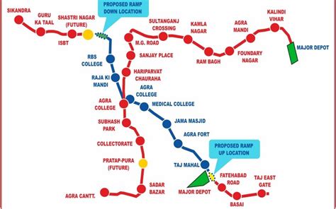 Agra Metro Map, Route, Station, Status, Ticket Price and Start Date