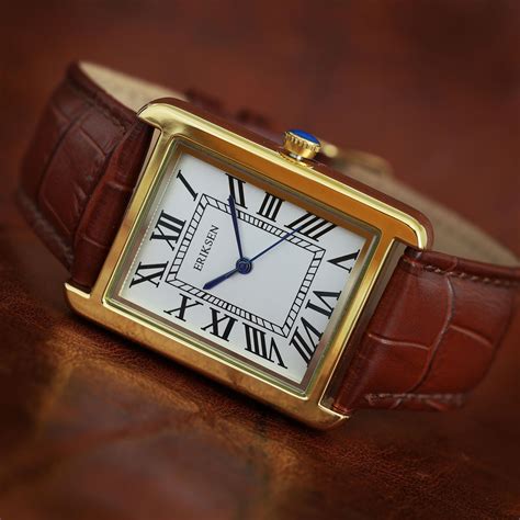 Ladies Chatsworth Gold – Brown Strap - Eriksen Watches