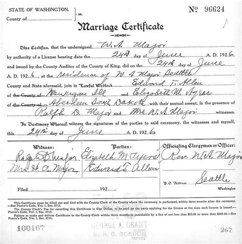 Sample Of Marriage Certificate