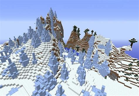 Ice Spikes Biome Minecraft Map