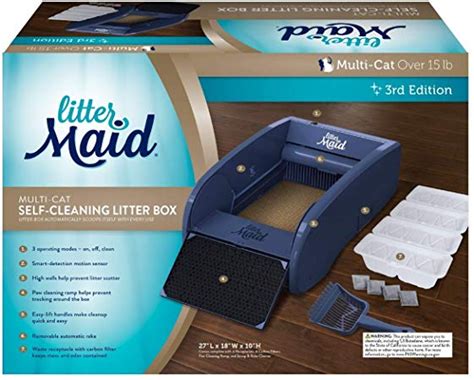 Amazon.com : LitterMaid Multi-Cat Self-Cleaning Litter Box : Pet ...