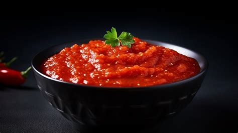 Tomato Sauce With A Black Background Texture, Chili Sauce, Dip, Sauce Background Image And ...