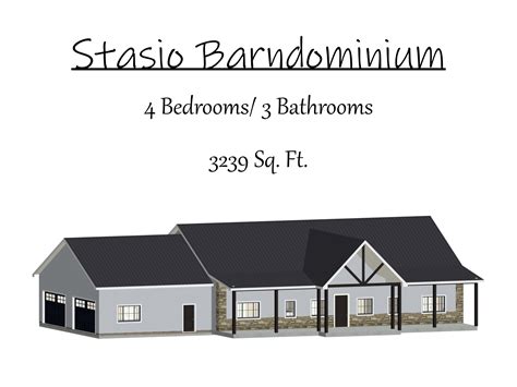 Barndominium Plan, 4 Bedrooms, 3 Bathrooms, 3200 Sq Ft, House Plans ...