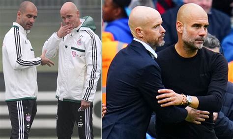 Erik ten Hag and Pep Guardiola worked together at Bayern Munich but now ...