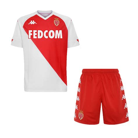 US$ 14.80 - AS Monaco Home Jersey Kids 2020/21 - www.fcsoccerworld.com