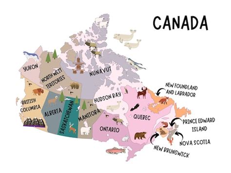 Map Of Canada For Kids - Wynne Karlotte