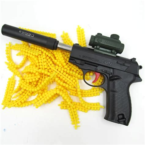 Mini Toy Gun Can Launch Soft Bullets and Water Bomb Outdoor Shooting Games Boys' Fight Manual ...