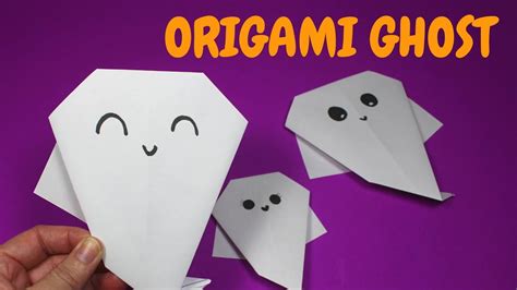 Easy Origami Ghost | Halloween Crafts for Preschoolers