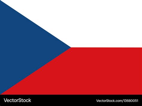 Flag of czech republic and former czechoslovakia Vector Image