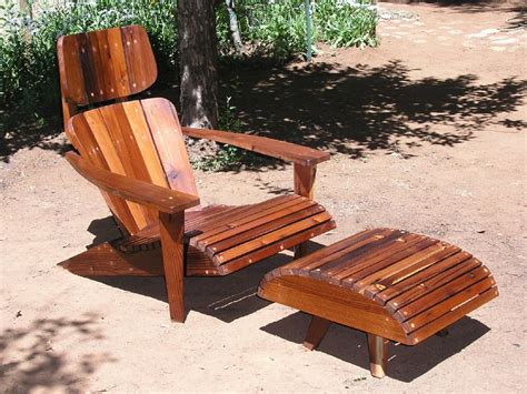 Mid Century Modern Adirondack Chair Redwood Mountain Modern - Etsy | Modern adirondack chair ...