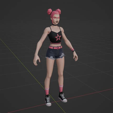 Surf Witch - Fortnite 3D Model by Shevraar